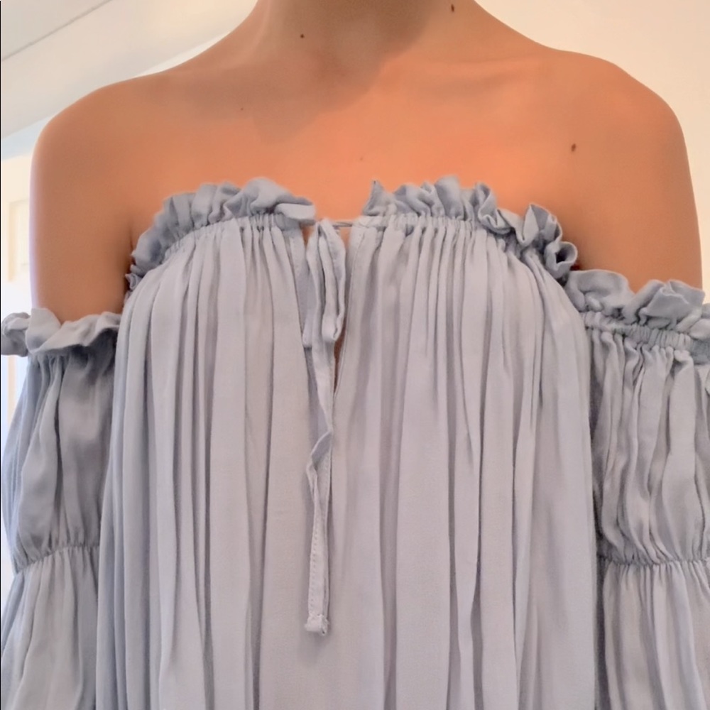 Sky blue blouse